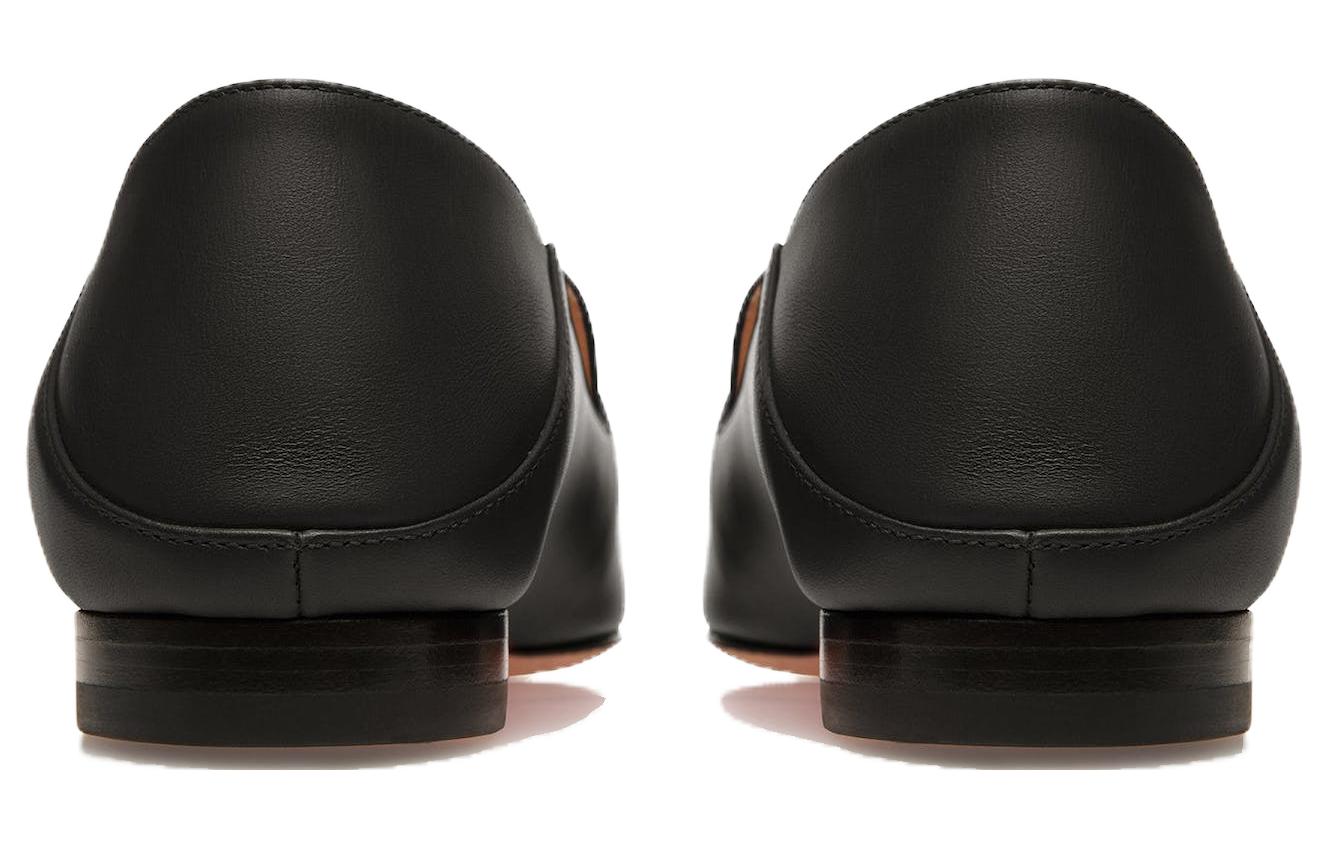 (W) BALLY Leather Round-Toe Loafer 'Black' 圖 4