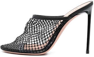 (Women) BALLY Leather Round Toe 'Fashion Slide Black Heel' 6304039 (Women) BALLY Leather Round Toe 'Fashion Slide Black Heel' 6304039