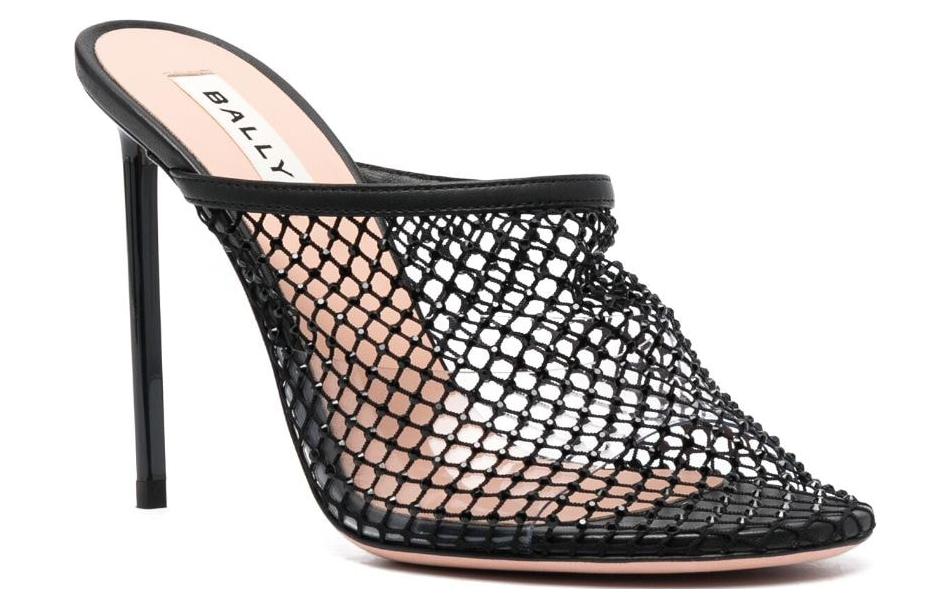 (W) BALLY Leather Round Toe 'Fashion Slide Black Heel' 圖 2