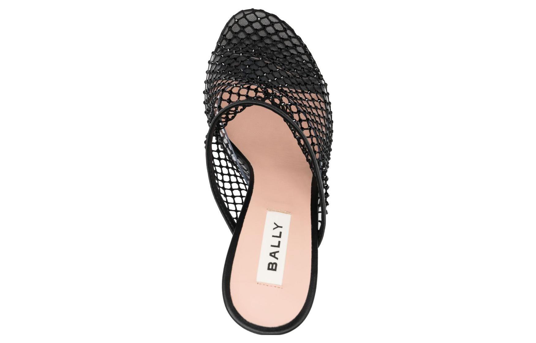 Lookbook (Women) BALLY Leather Round Toe 'Fashion Slide Black Heel' 6304039