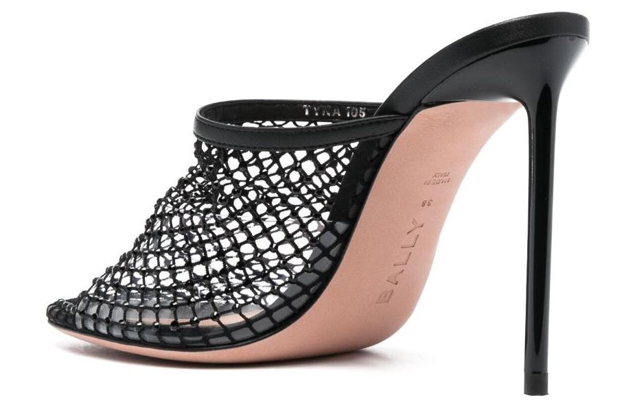 (W) BALLY Leather Round Toe 'Fashion Slide Black Heel' 圖 4