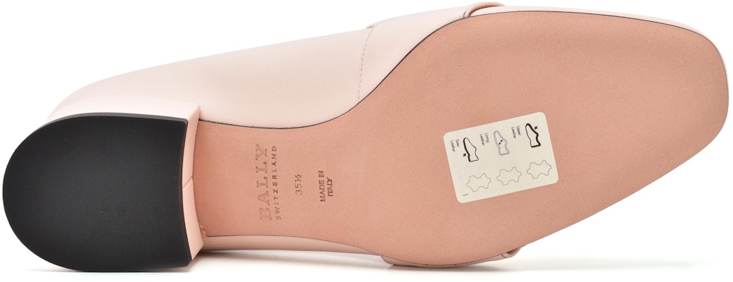 (W) BALLY Sepatu Kulit Hak Blok Merek Ringan 'Pink Muda' 6231119CPLITC Shop (W) BALLY Sepatu Kulit Hak Blok Merek Ringan 'Pink Muda' 6231119CPLITC