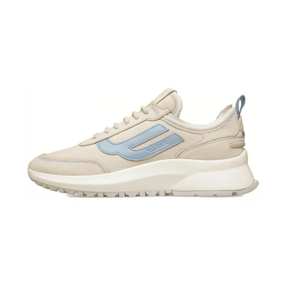 (W) BALLY Leather Round Toe Lace-up Low Top 'White Casual'