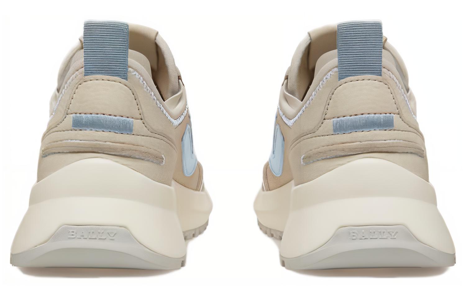 (W) BALLY Leather Round Toe Lace-up Low Top 'White Casual' 圖 4