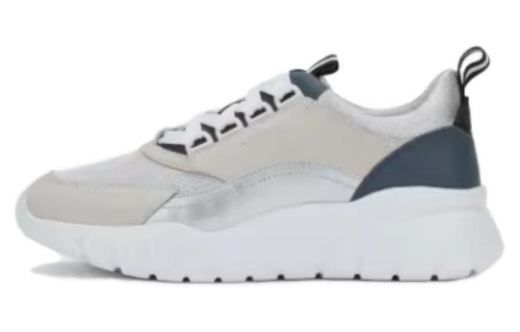 (Women) BALLY Leather Round Toe Low-Top 'White' 6302695