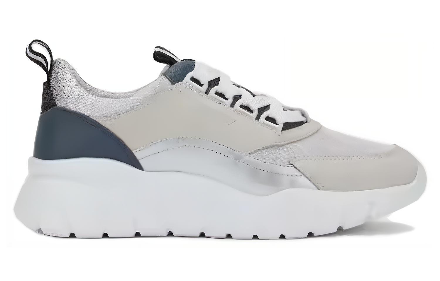 Order (W) BALLY Sepatu Kulit Putih Low-Top Round Toe 6302695