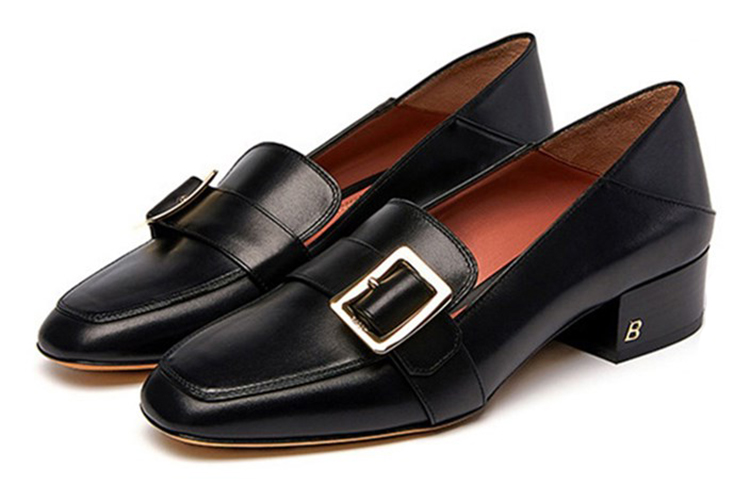 Buy (W) BALLY Zapatos de Piel sin Cordones Punta Redonda 'Negro Moda' 6217724