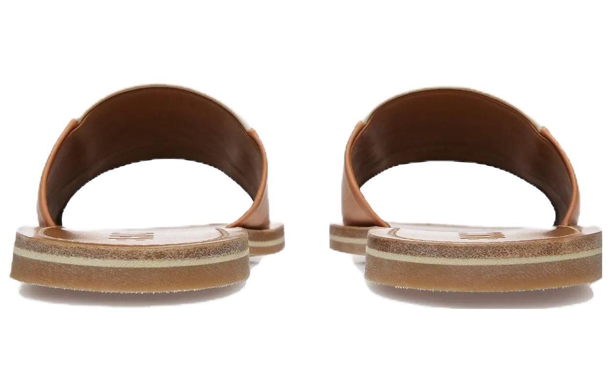 (W) BALLY Leather Slip-On 'White Orange' 圖 3