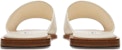 (Women) BALLY Leather Slip-On Flat 'Fashion Slide White' 6303410