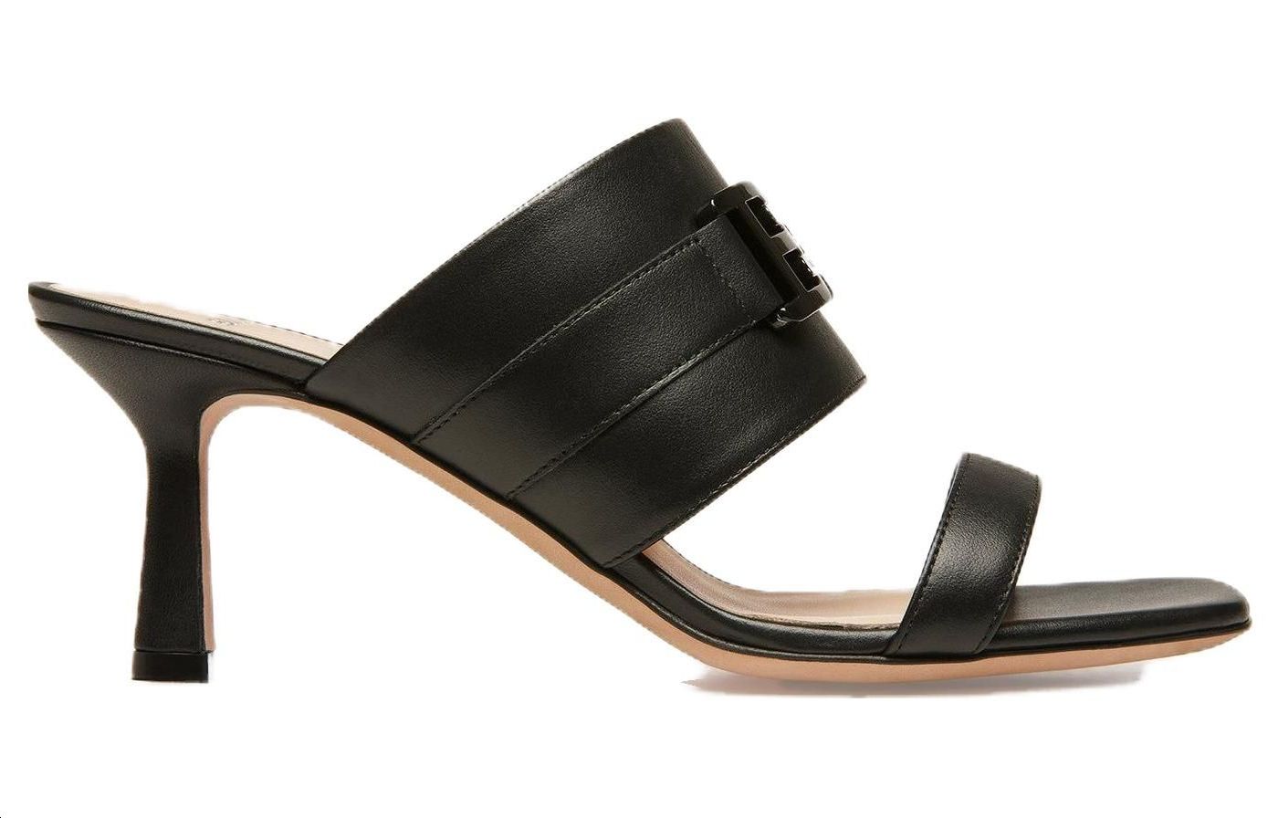 (W) BALLY Leather Slip-On High Heel 6.5cm 'Fashion Slide Black' 圖 2