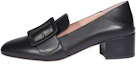 Buy (W) BALLY Kulit Slip-On Hujung Bulat Tumit Blok 'Hitam' 6231117