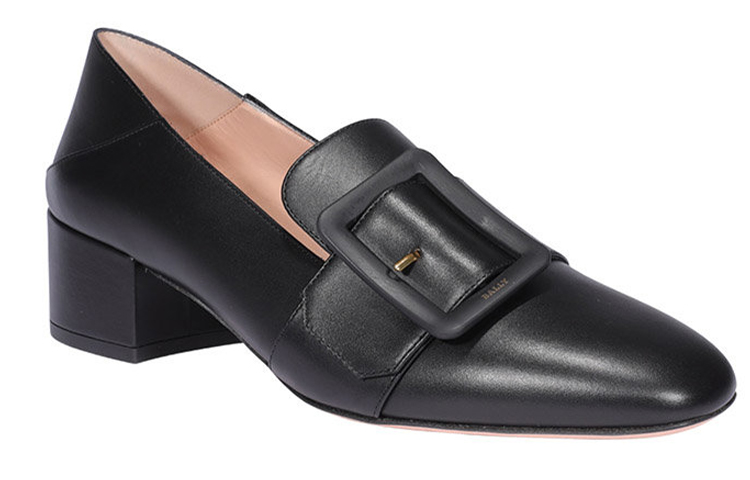 Order (Women) BALLY Leather Slip-On Round Toe Block Heel 'Black' 6231117
