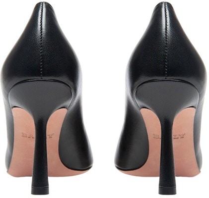(W) BALLY Kasut Slip-On Kulit Stiletto 'Tumit Hitam 8.5cm' 6301722 Shop (W) BALLY Kasut Slip-On Kulit Stiletto 'Tumit Hitam 8.5cm' 6301722