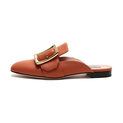 (W) BALLY Leather Slip-On 'Orange Red'