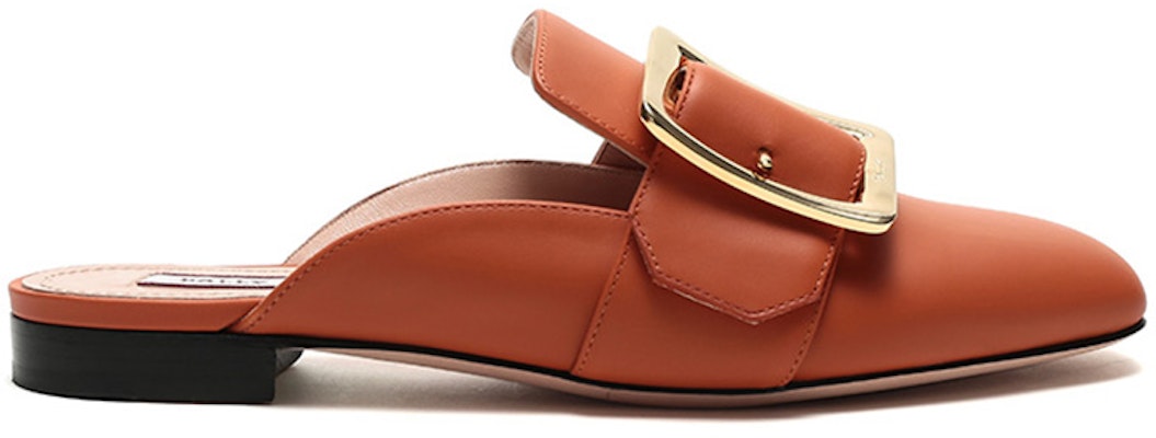 (W) BALLY Kulit Slip-On 'Oranye Merah' 6231234 Order (W) BALLY Kulit Slip-On 'Oranye Merah' 6231234
