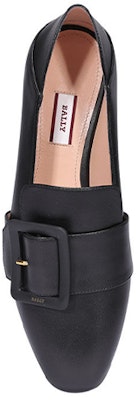 (W) BALLY Kulit Slip-On Ujung Bulat Hak Blok 'Hitam' 6231117 Lookbook (W) BALLY Kulit Slip-On Ujung Bulat Hak Blok 'Hitam' 6231117