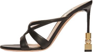 (Women) BALLY Leather Slip-On Stiletto 'Fashion Sandal Black' 6304289 (Women) BALLY Leather Slip-On Stiletto 'Fashion Sandal Black' 6304289