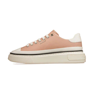 (W) BALLY Leather Sneaker 'Pink Casual Fashion'