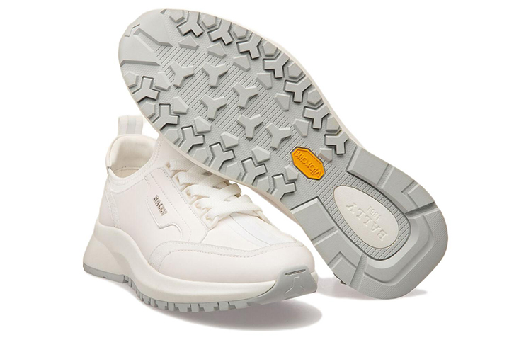 (W) BALLY Leather Sneaker 'White' 圖 4