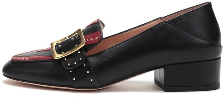 women-bally-leather-studded-block-heel-black-burgundy-6231101