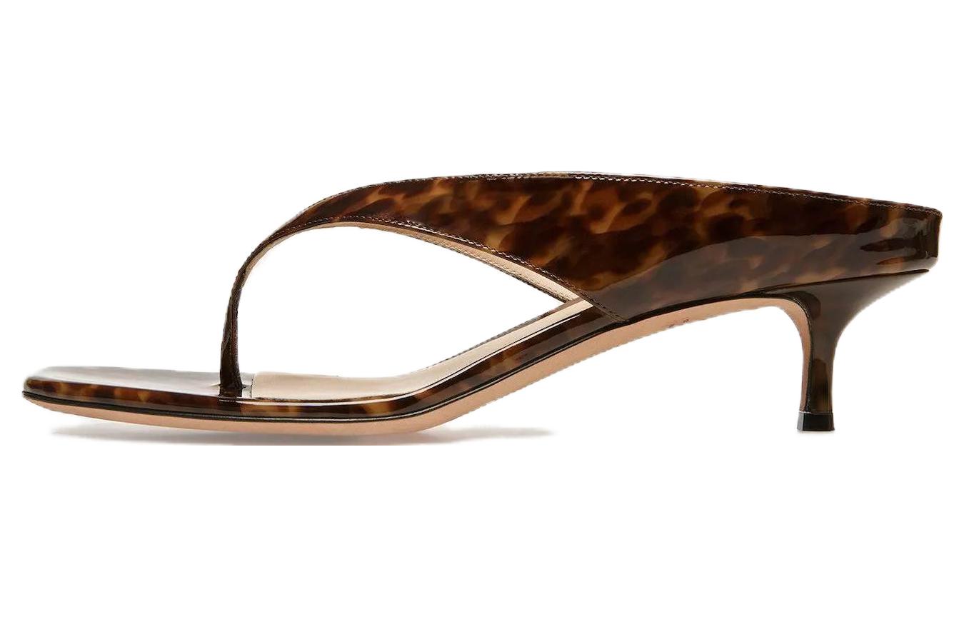 (W) BALLY Leather Thong Sandal 'Brown'