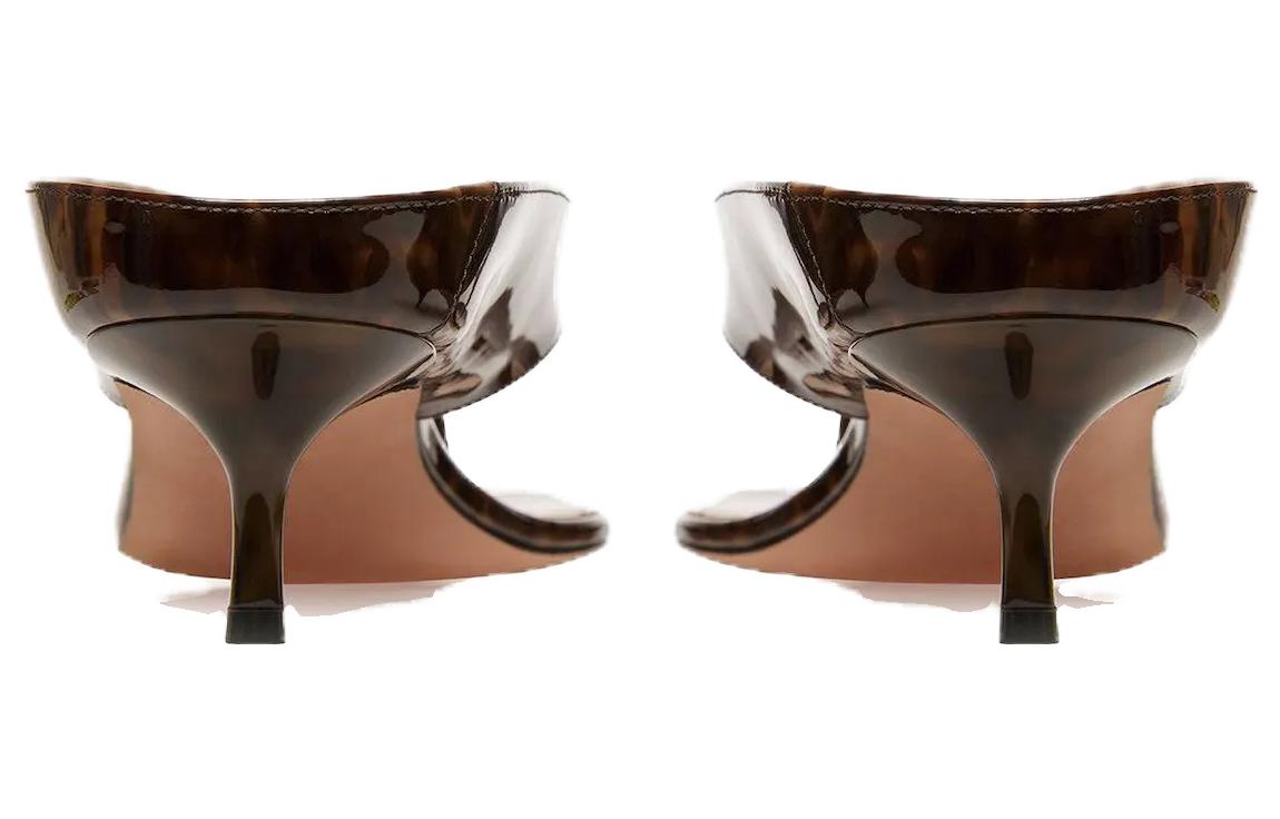 (W) BALLY Leather Thong Sandal 'Brown' 圖 4