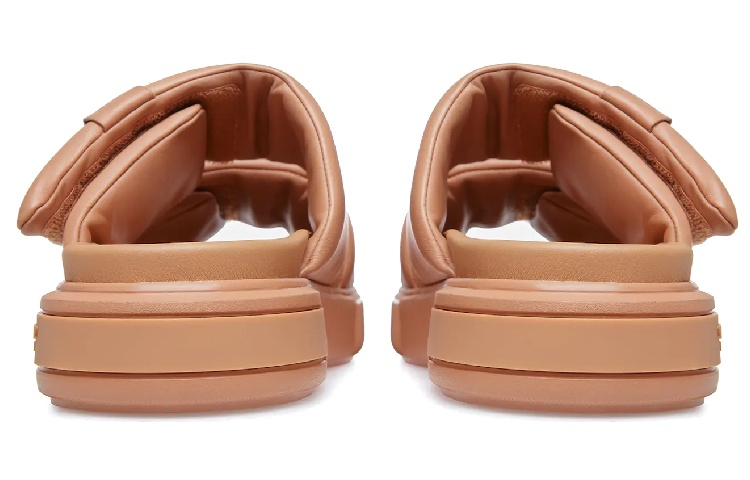 (W) BALLY Leather Velcro Sandal 'Peach' 圖 3