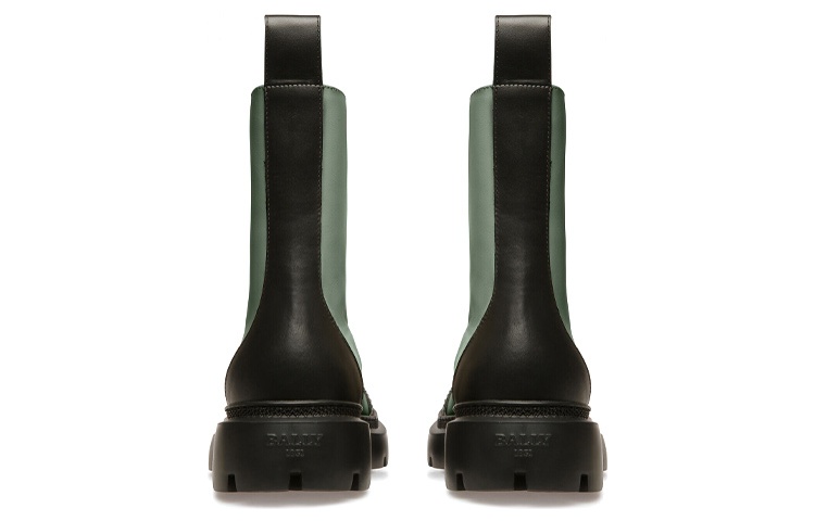 (W) BALLY Leather Zip Boot 'Green Colorblock' 圖 4