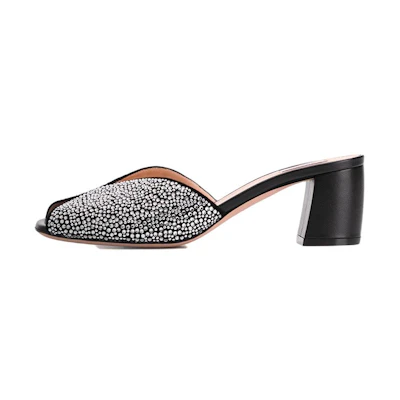 (W) BALLY Lift 'Silver Calfskin Sandals'