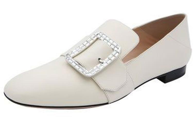 (W) BALLY Loafer 'Beige Crystal Buckle' 圖 2