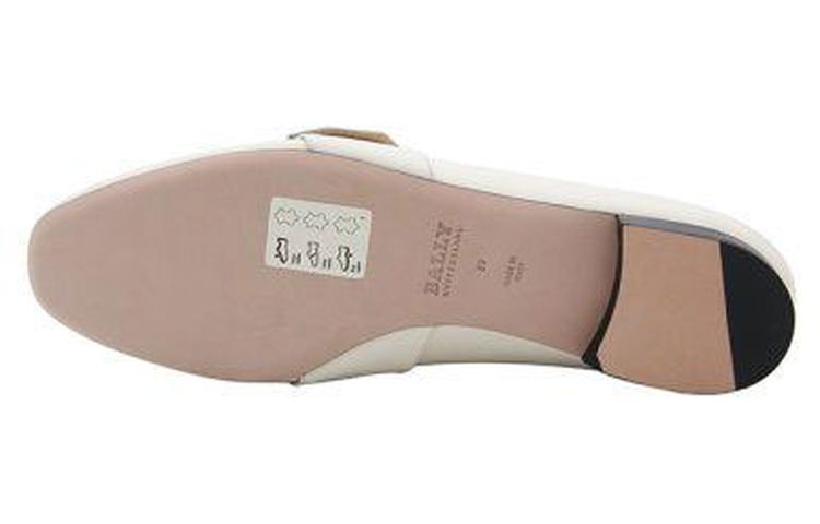 (W) BALLY Loafer 'Beige Crystal Buckle' 圖 3