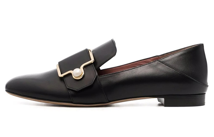 Buy (W) BALLY Sepatu Loafer 'Black Buckle' Hitam 6220403