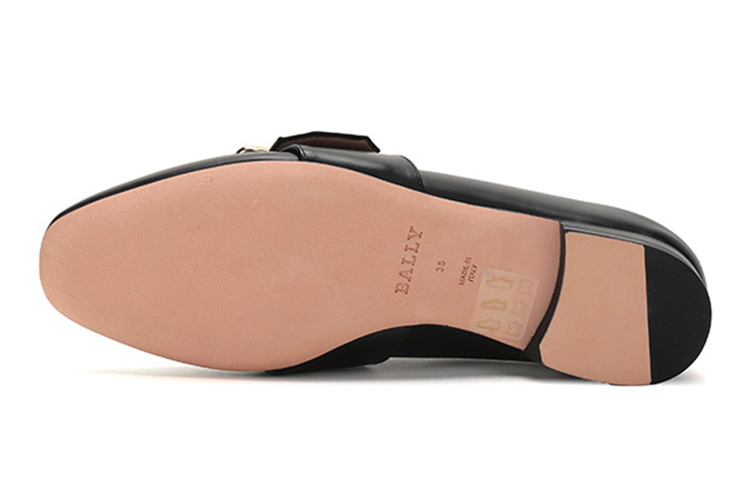Sizing (W) BALLY Loafer 'Buckle Hitam' 6237836