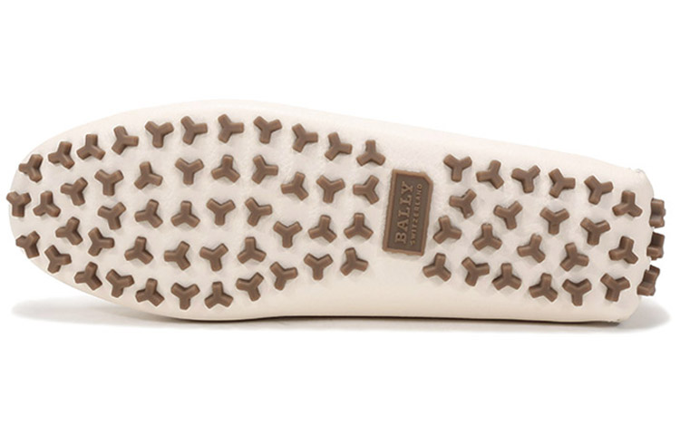 Details for BALLY 皮革平底樂福鞋 女款 骨白色