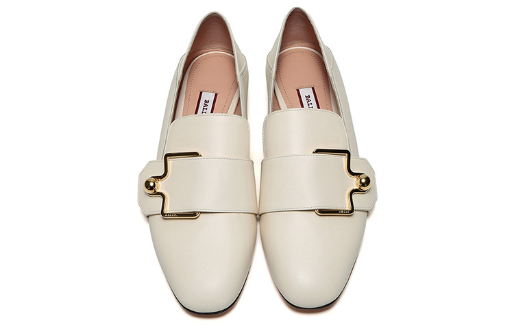 (W) BALLY Loafer 'Bone White with Metal Buckle' 圖 4