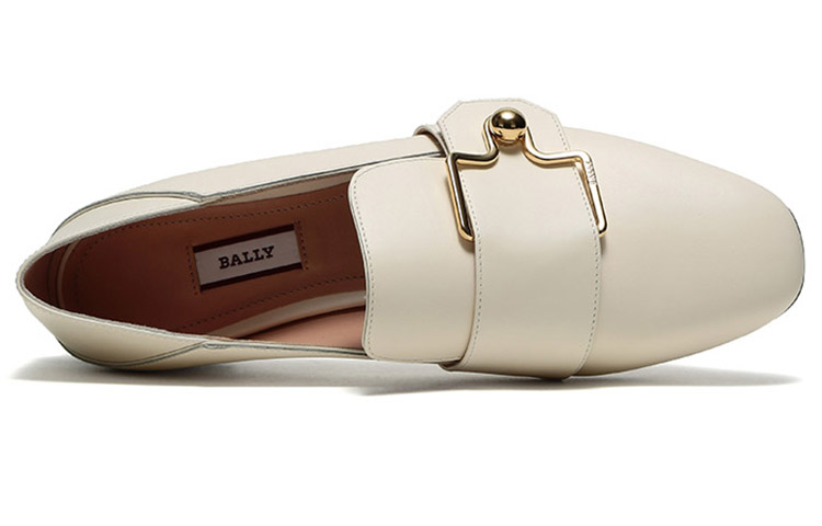 (W) BALLY Loafer 'Bone White with Metal Buckle' 圖 5
