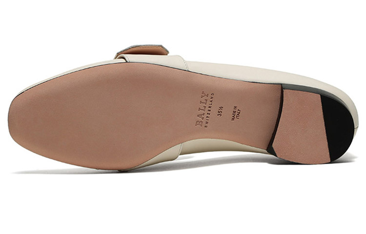 (W) BALLY Loafer 'Bone White with Metal Buckle' 圖 6