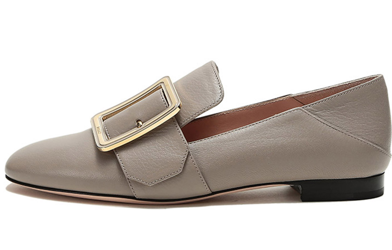 (W) BALLY Loafer 'Ivory Grey Buckle'
