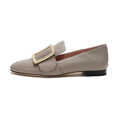 (W) BALLY Loafer 'Ivory Grey Buckle'