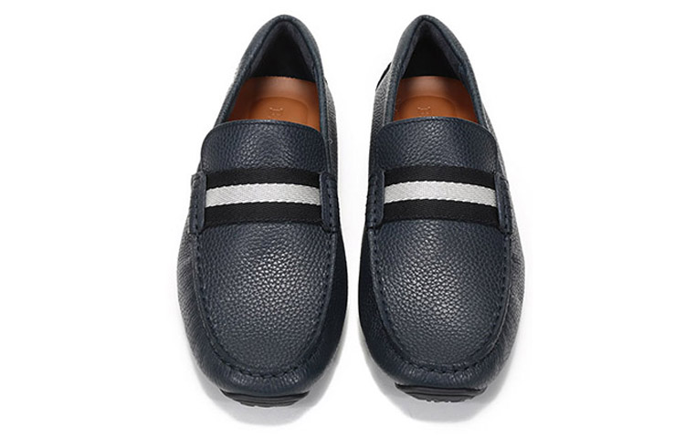 Shop (W) 발리 네이비 가죽 로퍼 6234464