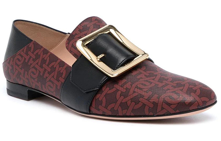 Order BALLY 搭扣細節 時尚樂福平底鞋 女款 紅色