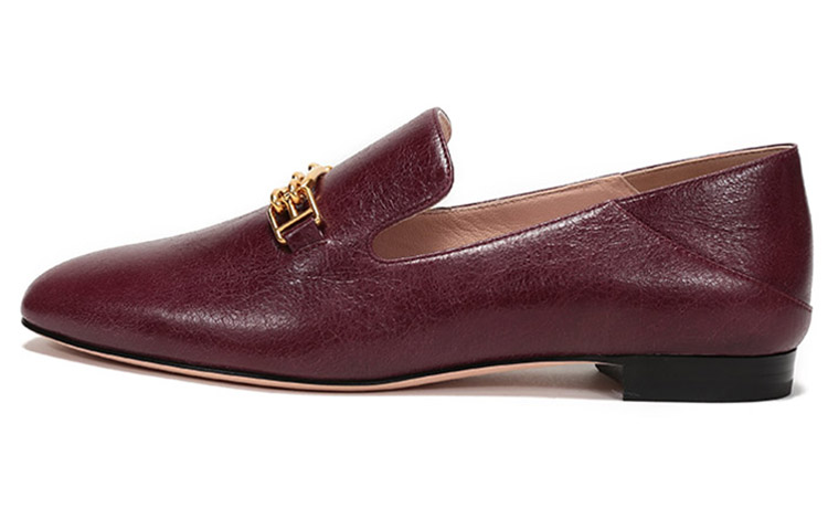 (W) BALLY Loafer 'Retro Versatile Purple Red'