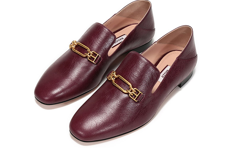 (W) BALLY Loafer 'Retro Versatile Purple Red' 圖 3