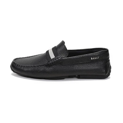 (W) BALLY Loafer 'Simple Black Leather'