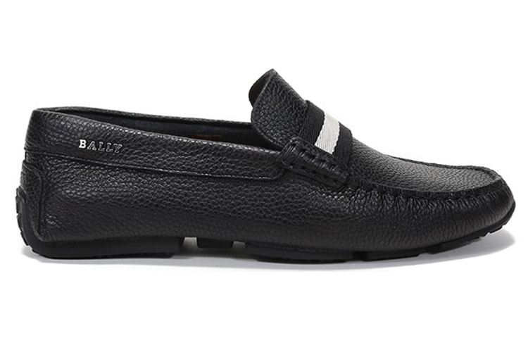 Order BALLY 皮質駕駛簡約休閒樂福鞋 黑色