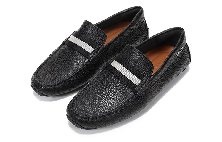 Lookbook BALLY 皮質駕駛簡約休閒樂福鞋 黑色