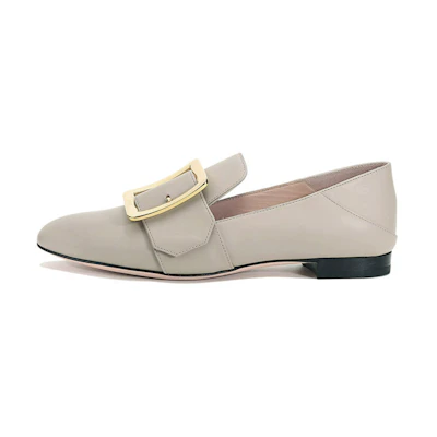 (W) BALLY Loafer 'Simple Buckle Grey'