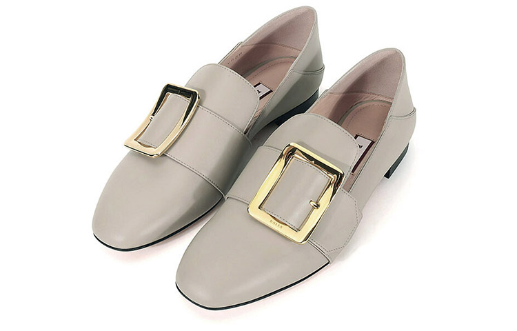 (W) BALLY Loafer 'Simple Buckle Grey' 圖 3