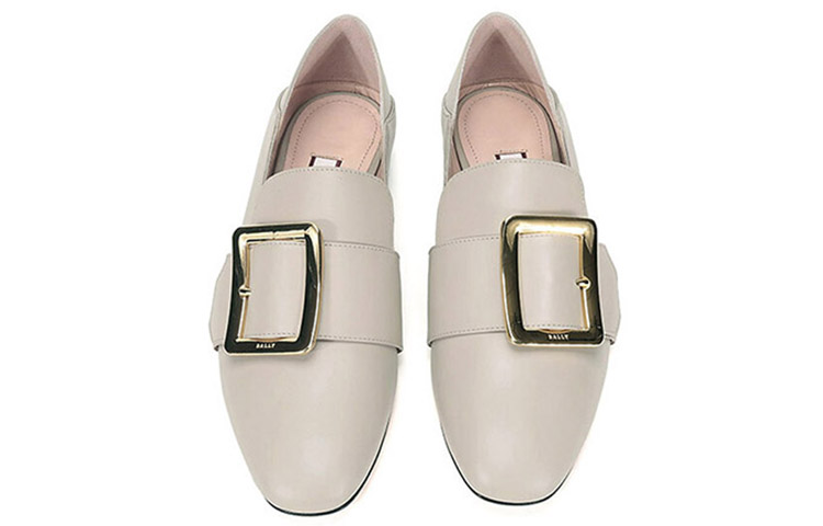 (W) BALLY Loafer 'Simple Buckle Grey' 圖 4
