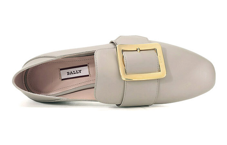 (W) BALLY Loafer 'Simple Buckle Grey' 圖 5